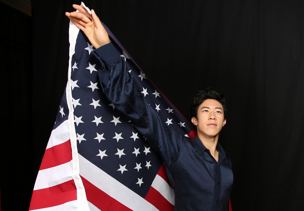 United States Olympic Winter Games figure skater Nathan Chen poses for a portrait at the 2017 Team USA Media Summit Monday, Sept. 25, 2017, in Park City, Utah. (AP Photo/Rick Bowmer)