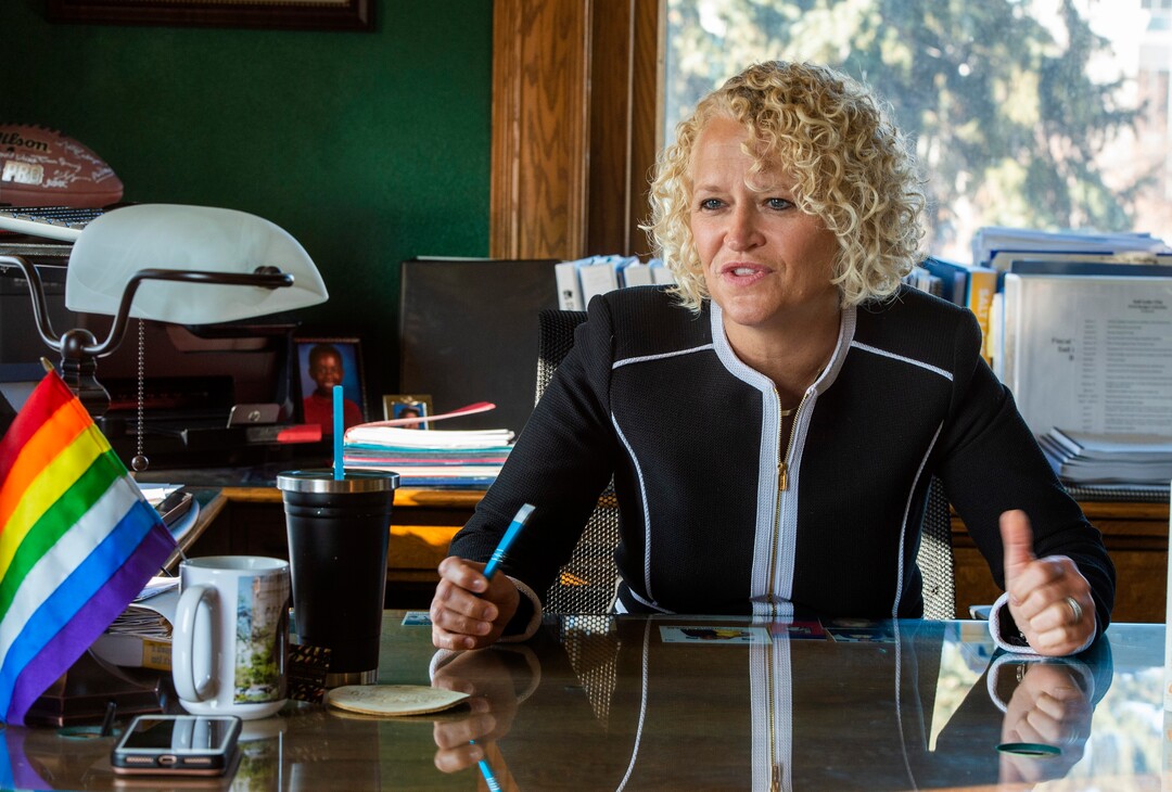 (Rick Egan | The Salt Lake Tribune) Salt Lake City Mayor Jackie Biskupski talks about her term as mayor on Friday, Dec. 6, 2019.
