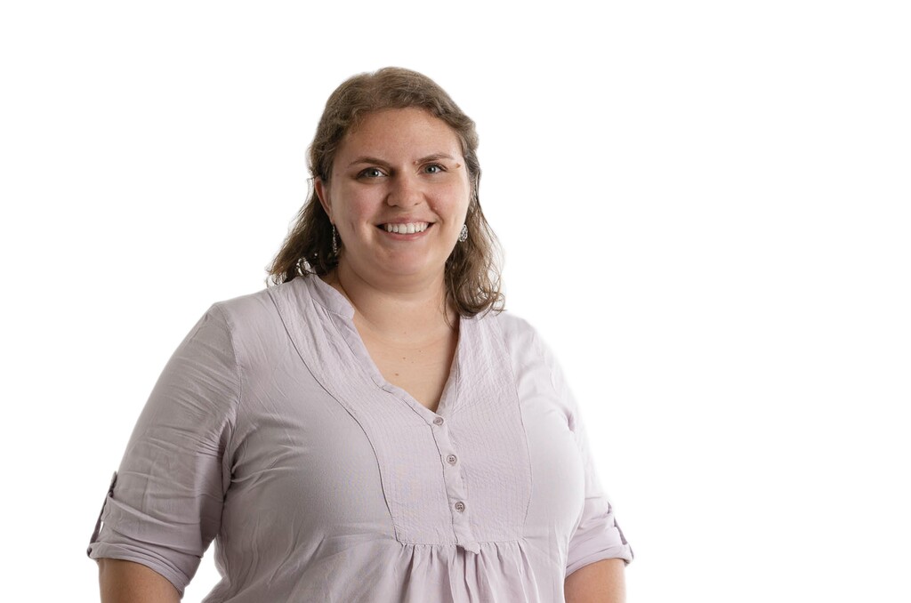 (Francisco Kjolseth  |  The Salt Lake Tribune) Innovation Lab reporter Shelley K. Mesch.