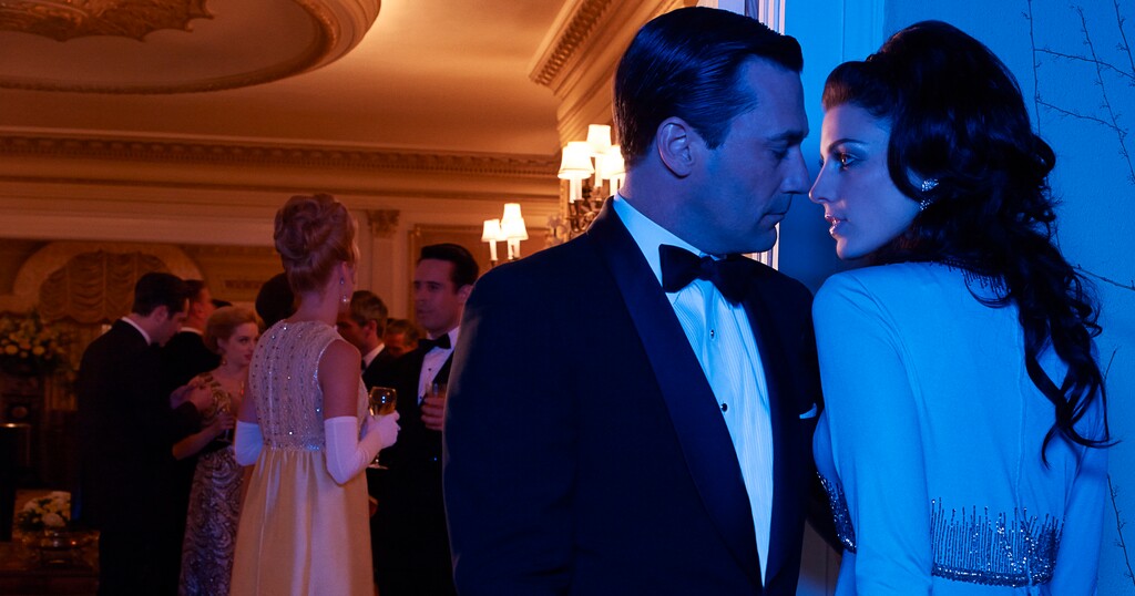 (Courtesy photo) Jon Hamm as Don Draper and Jessica Pare as Megan Draper in "Mad Men."