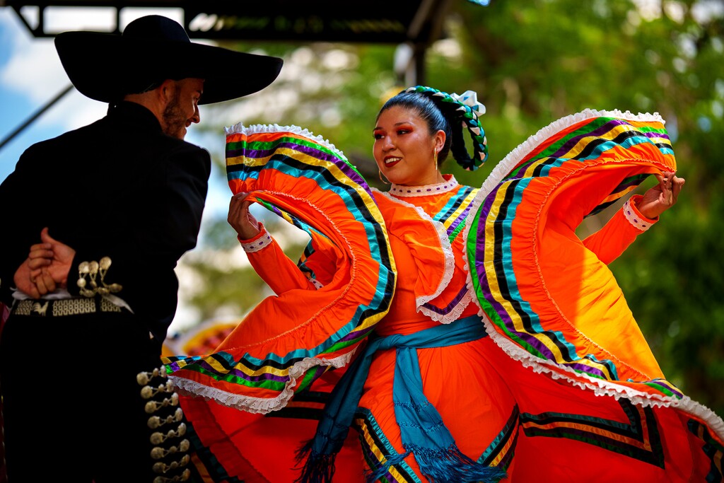 (Trent Nelson | The Salt Lake Tribune) Grupo Folklorico Tollan, seen here at the 2021 Living Traditions Festival in Salt Lake City, will return as one of dozens of dance and music groups performing at the 2022 festival, May 20-22, 2022, in downtown Salt Lake City.