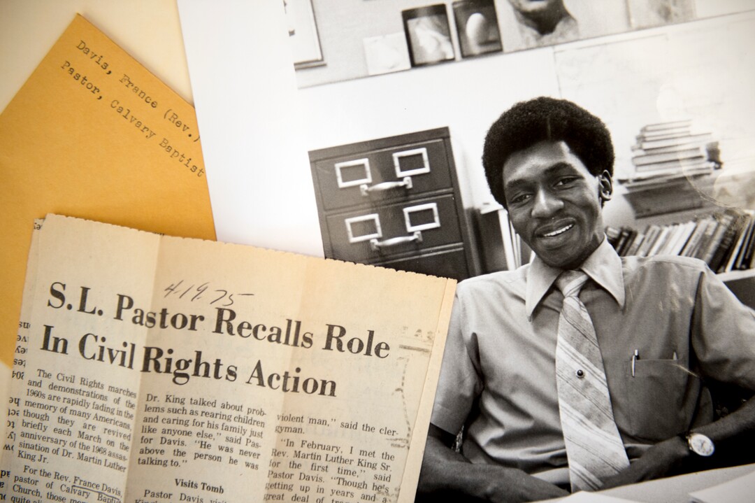 (Jeremy Harmon  |  The Salt Lake Tribune) The Rev. France Davis is an important figure in the fight for civil rights in Salt Lake City through his role as pastor of Calvary Baptist Church and his involvement in the local branch of the NAACP.