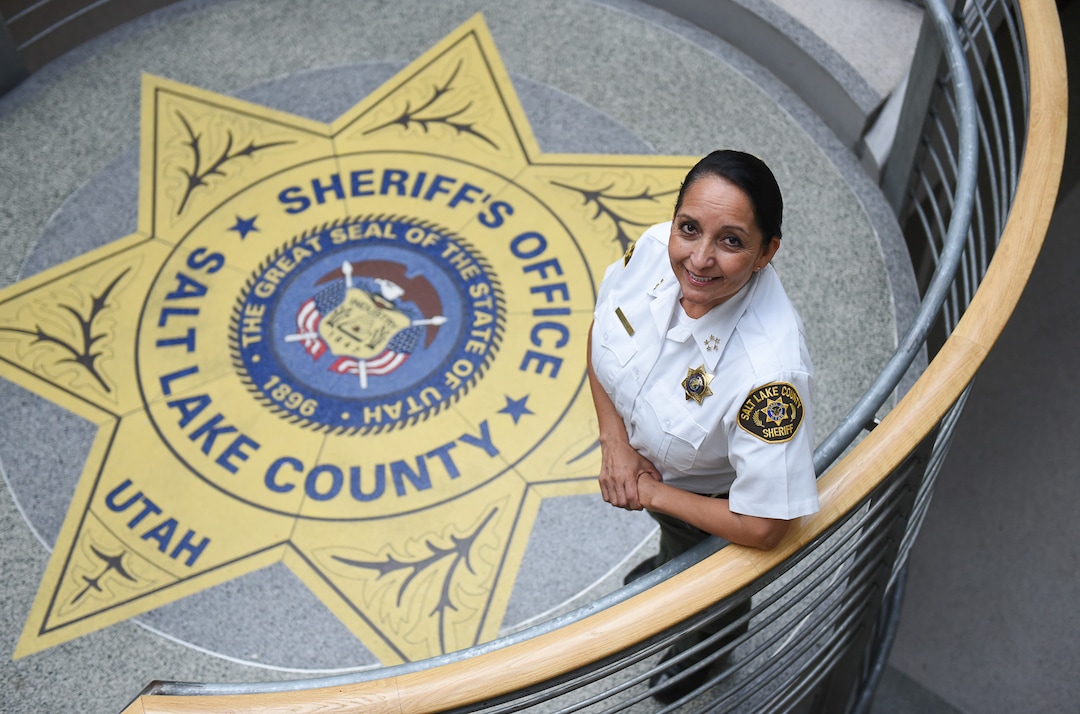 (Francisco Kjolseth  |  The Salt Lake Tribune)  Rosie Rivera is the first woman in Utah to serve as any county's sheriff after being sworn in on August 15, 2017. 