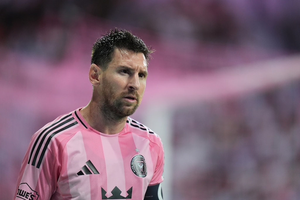 (Rebecca Blackwell | AP) Inter Miami forward Lionel Messi (10) walks on the field during the first half of an MLS soccer match against Austin FC, Saturday, April 4, 2026, in Miami.
