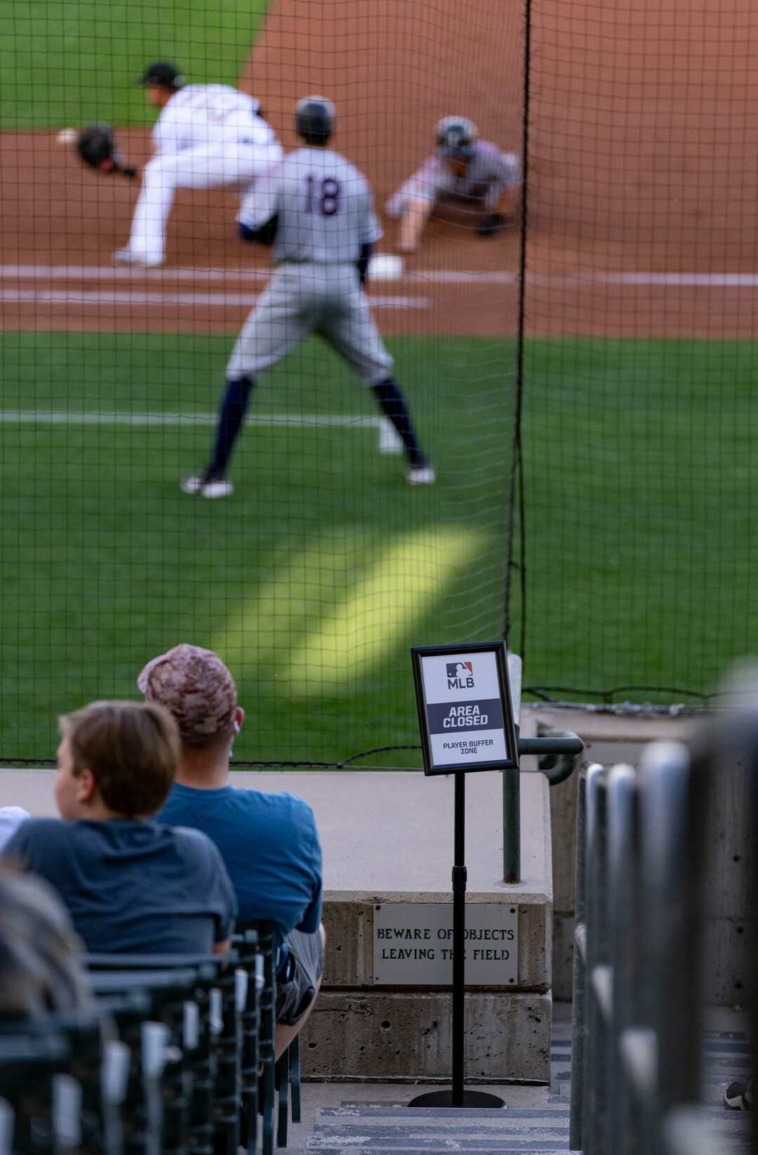 (Francisco Kjolseth | The Salt Lake Tribune) The Salt Lake Bees open their season at Smith’s Ballpark Thursday night, May 6, 2021, with some modifications after shutting down last season due to the pandemic.