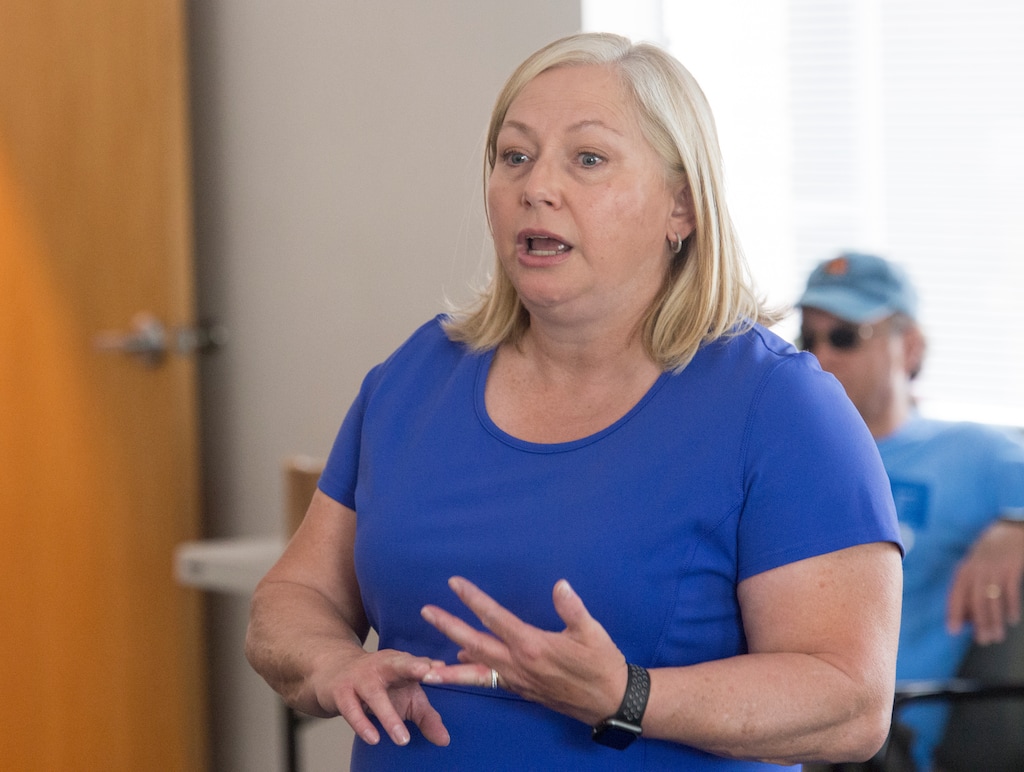 (Rick Egan  |  Tribune file photo) Clare Collard, then a Democratic candidate for House District 12, talks to supporters before knocking on doors in Tooele, on July 6, 2018. Collard ran a bill in this year's legislative session seeking to incrementally raise the state's minimum wage to $15 an hour by 2026.