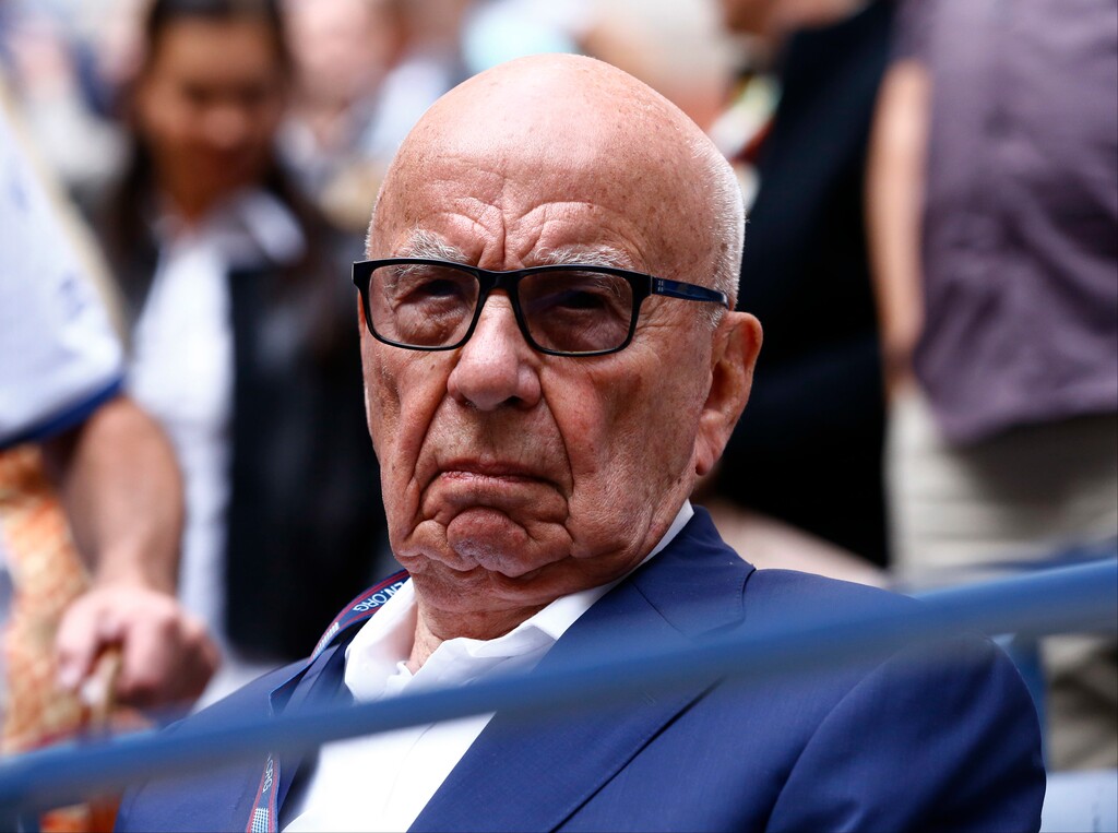 (Julio Cortez | AP photo)

In this Sept. 10, 2017, photo, Rupert Murdoch waits for the start of the men's singles final of the U.S. Open tennis tournament between Rafael Nadal, of Spain, and Kevin Anderson, of South Africa, in New York.