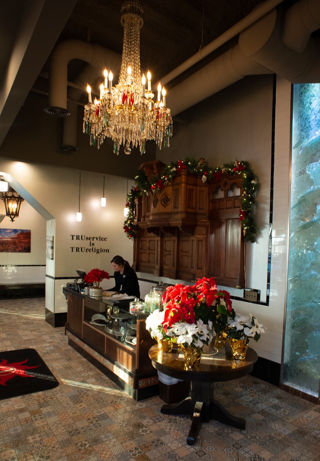 (Rick Egan  |  The Salt Lake Tribune)  Tru Religion Pancake & Steakhouse, which opened recently in Orem, features antique furniture from Salt Lake City's Lamb's Grill. Friday, Dec. 28, 2018.