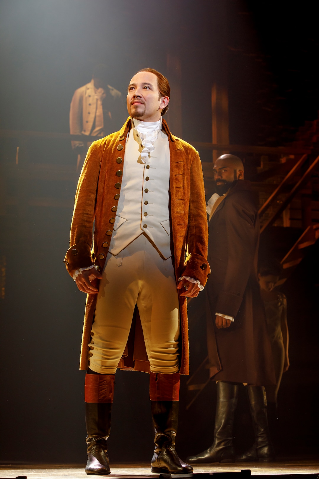 (Courtesy photograph by Joan Marcus) Joseph Morales as Alexander Hamilton, with Nik Walker as Aaron Burr in the second national tour of "Hamilton," which plays April 11 through May 6 at downtown's Eccles Theater.
