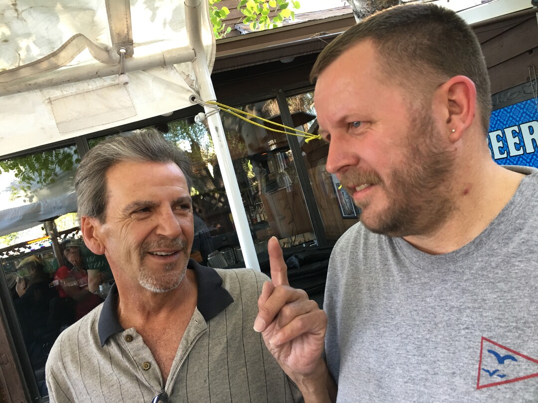 New Sun Trapp owners Michael Goulding (left) and Dennis Gwyther.