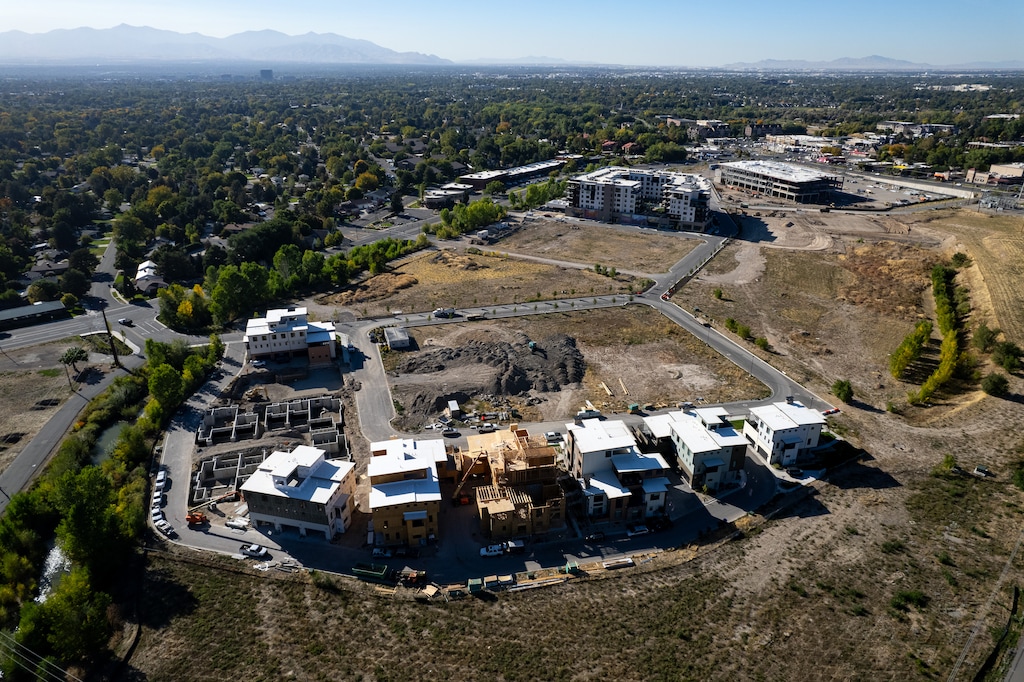 (Trent Nelson  |  The Salt Lake Tribune) Construction at the site of the former Cottonwood Mall in Holladay on Tuesday, Oct. 1, 2024.
