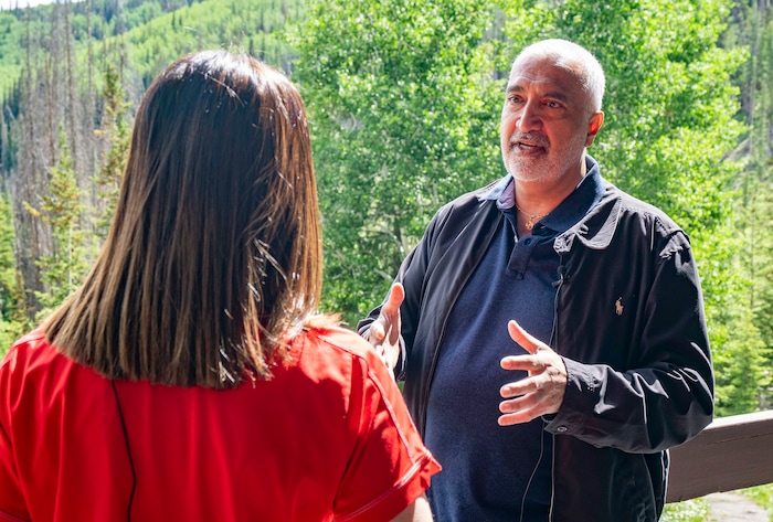 (Rick Egan | The Salt Lake Tribune) Salt Lake County District Attorney Sim Gill, talks about the first year of the new Camp Hope, which the district attorneys office runs for kids who have observed or have been victims of violence, on Wednesday, June 30, 2021.