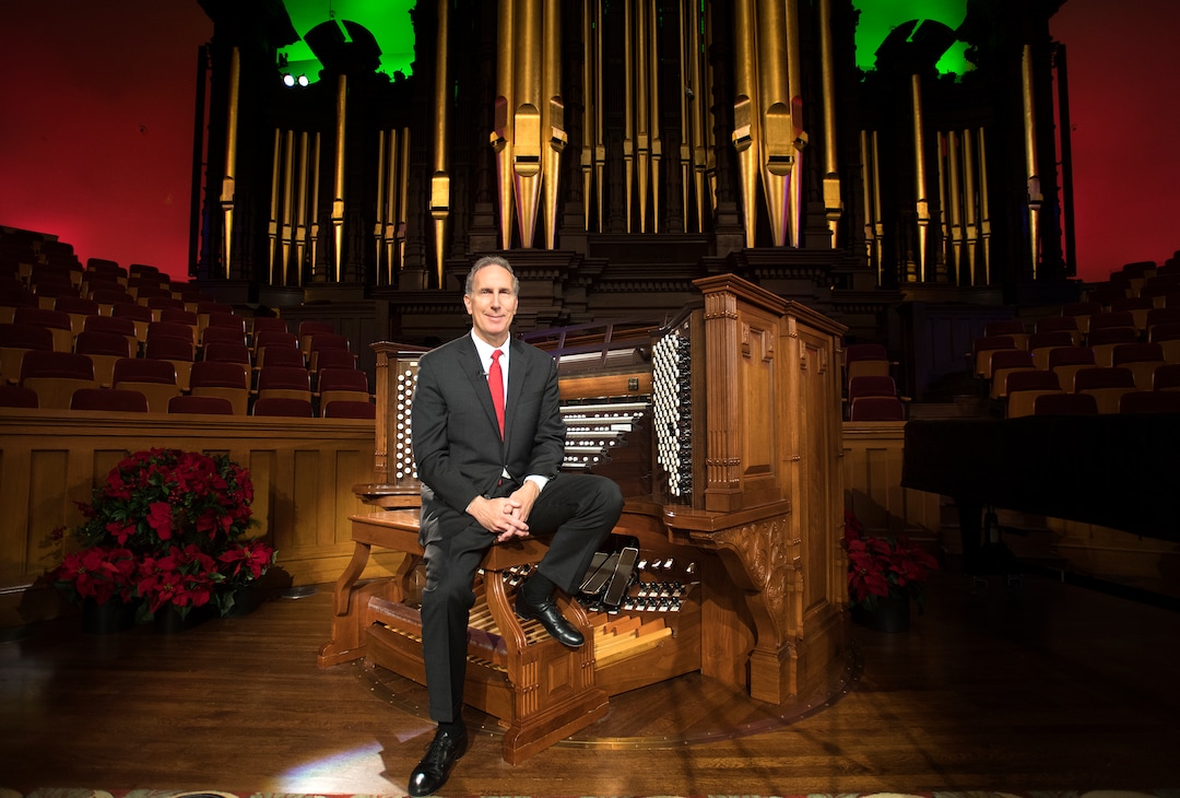 (Rick Egan  |  The Salt Lake Tribune)  Principal organist Richard Elliott arranges a lively solo each year for the Mormon Tabernacle Choir's Christmas concerts.