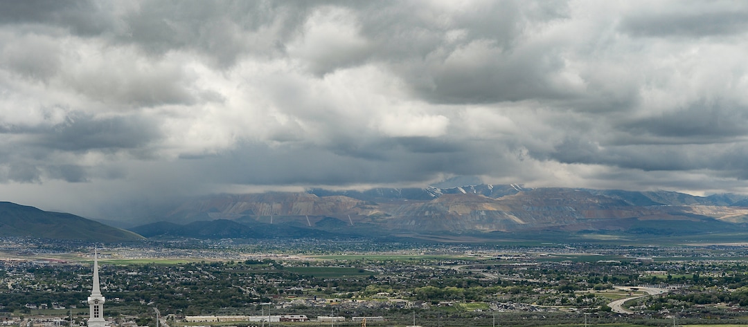 (Francisco Kjolseth  |  The Salt Lake Tribune)  Development continues to creep up against the Oquirrh foothills along the southwest bench in Salt Lake County near Herriman on Friday, May 17, 2019. A flurry of land use planning is underway covering SLCounty's west side, as growth pressure only gets more intense and we head toward a future of wall-to-wall city.