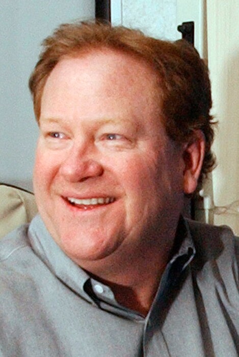 FILE - This Feb. 12, 2004, file photo shows radio talk-show host Ed Schultz in Fargo, N.D. Schulz, whose career took him from quarterbacking at a Minnesota college to national radio and television, died Thursday, July 5, 2018, in Washington, D.C. He was 64. (AP Photo/Dave Samson, File)