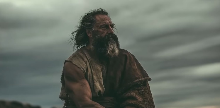 (YouTube screengrab) The trailer begins with a shot of the Book of Mormon prophet Moroni, the final contributor to the sacred text.