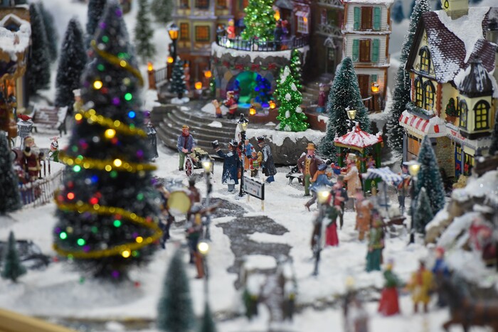 (Francisco Kjolseth  |  The Salt Lake Tribune)  People tour the Festival of Trees at the South Towne Exposition Center in Sandy on Friday, Dec. 1, 2017. The annual festival which runs through Saturday raises money for children at Primary Children's Hospital.