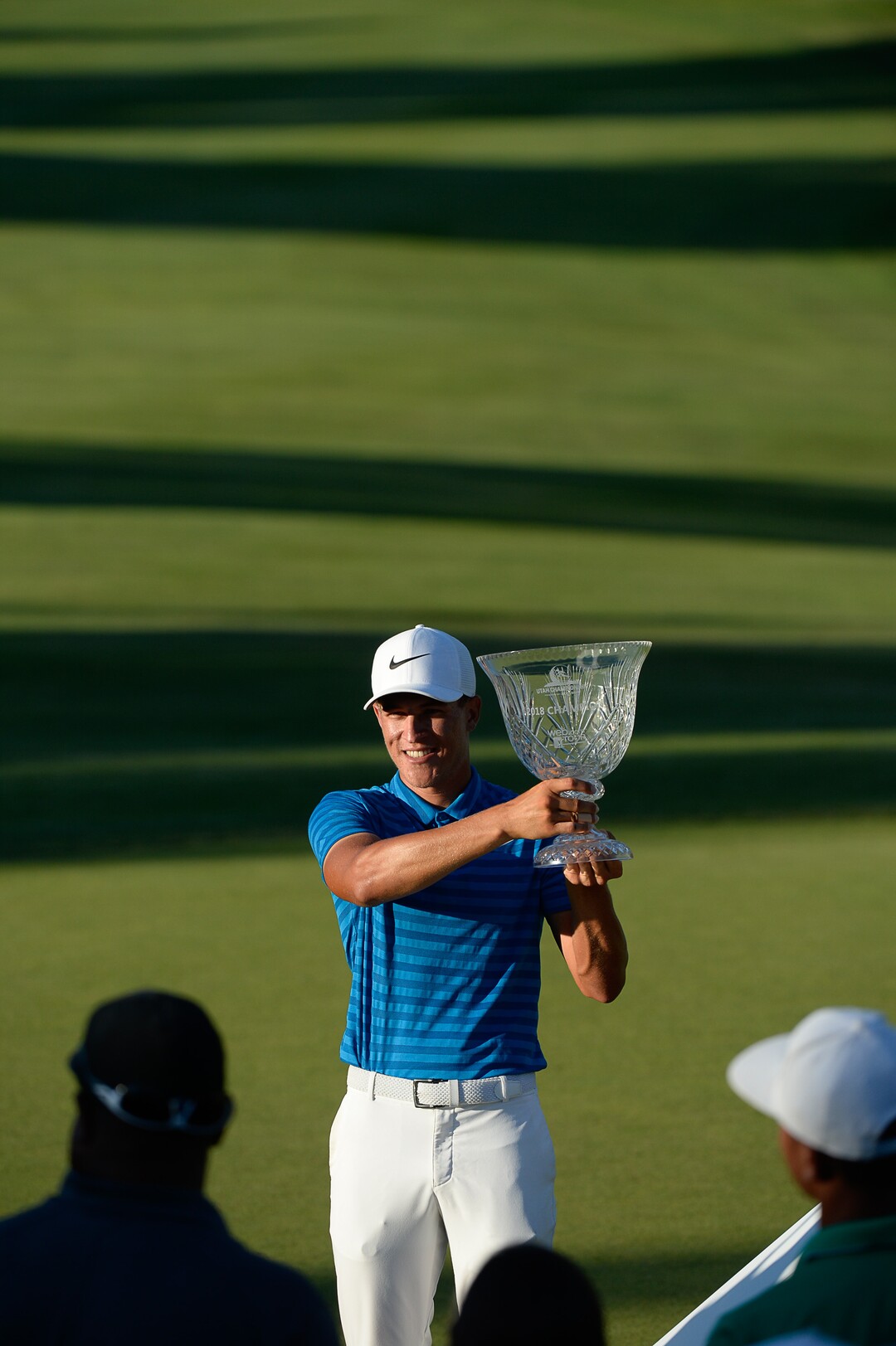 (Francisco Kjolseth  |  The Salt Lake Tribune)  Cameron Champ wins the Utah Championship golf event on the Web.com Tour at Oakridge Country Club in Farmington on Sunday, July 15, 2018.