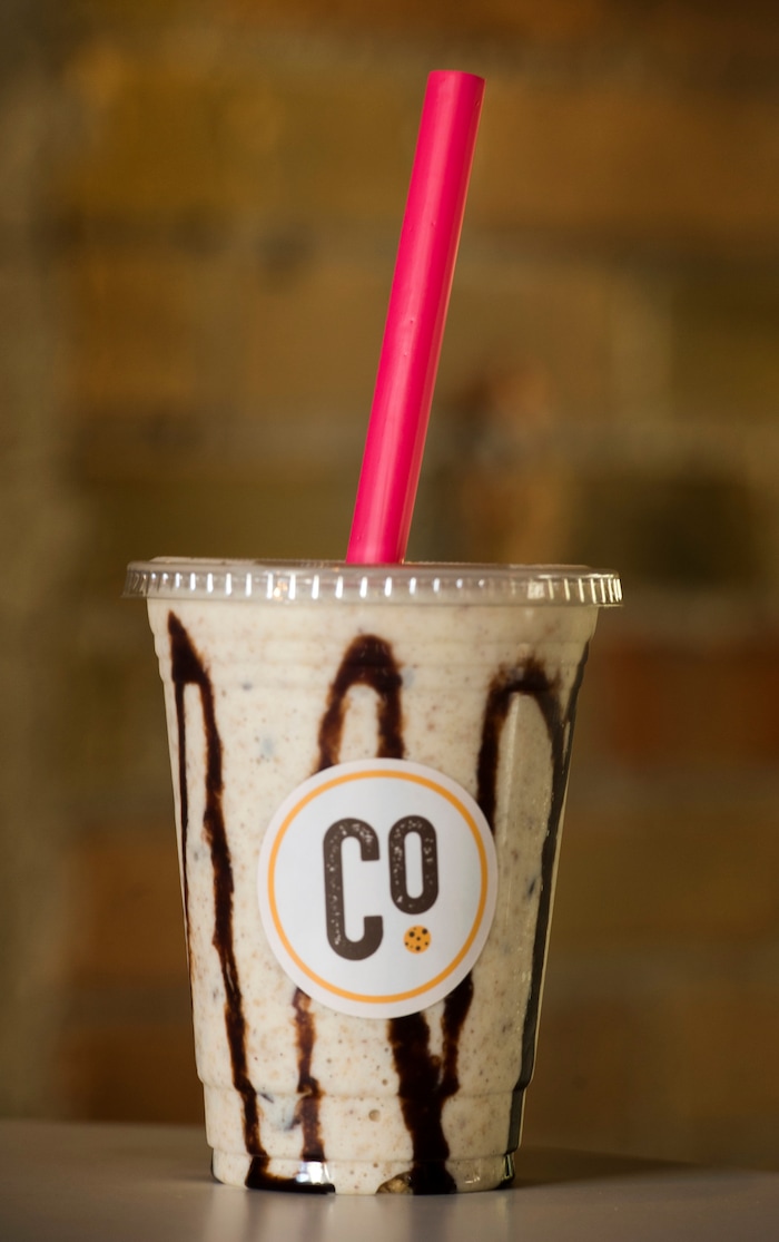 Rick Egan  |  The Salt Lake Tribune
Chocolate chip cookie dough shake at The Dough Co, in Sugar House. Monday, July 31, 2017