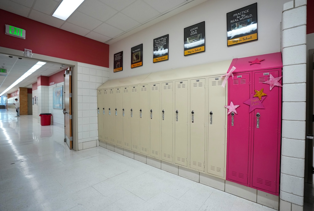 (Bethany Baker | The Salt Lake Tribune) Two lockers featured in "High School Musical," as East High School in Salt Lake City.