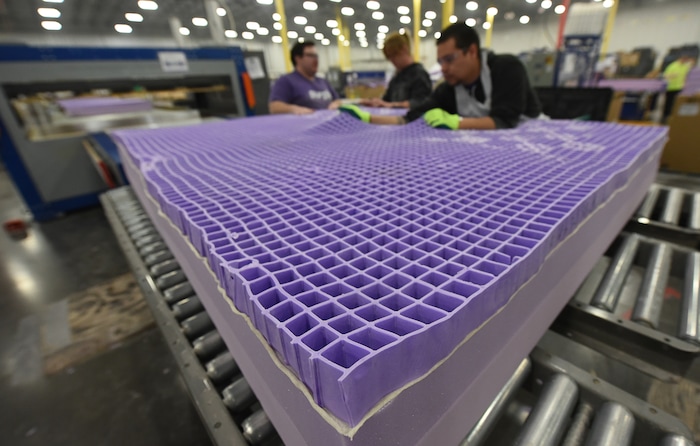 (Francisco Kjolseth | The Salt Lake Tribune)  Purple, an Alpine based company that has developed tech to manufacture flexible mattresses at a plant in Grantsville, is among many Utah companies that are categorized as important "high growth" companies in Utah and Salt Lake counties. Those two counties are among the top six nationally in producing companies that are generating multiple jobs and considerable revenue.