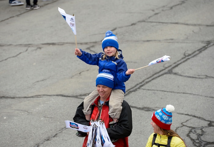 Scott Sommerdorf | The Salt Lake Tribune
Park City's Olympic and Paralympic parade heads down Main Street, Friday, April 6, 2018. The parade celebrates the accomplishments of Park City-based Olympians. Local athletes wrapped up the PyeongChang Winter Games by earning one silver and two bronze medals.
