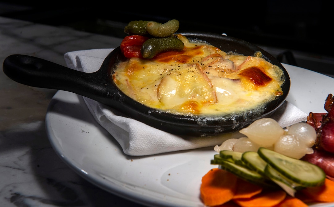 (Rick Egan  |  The Salt Lake Tribune)      Raclette aka The "Winter Charcuterie" at OneOEight, a new bistro on the corner of 1300 South and 1700 East in Salt Lake City, Thursday, March 7, 2019.
