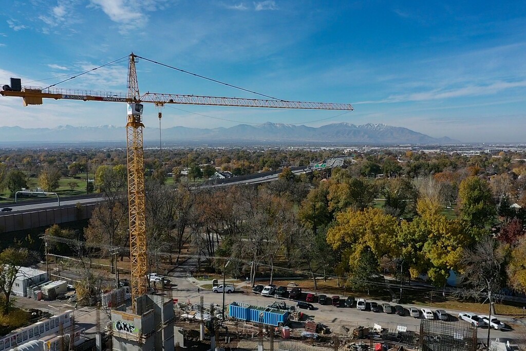 (Bethany Baker  |  The Salt Lake Tribune) Atre Sugar House, a two-building development in Salt Lake City, is one of several Makers Line properties with pending construction liens. Liens are a way of demanding payment, usually from property owners, for unpaid labor on a construction project.
