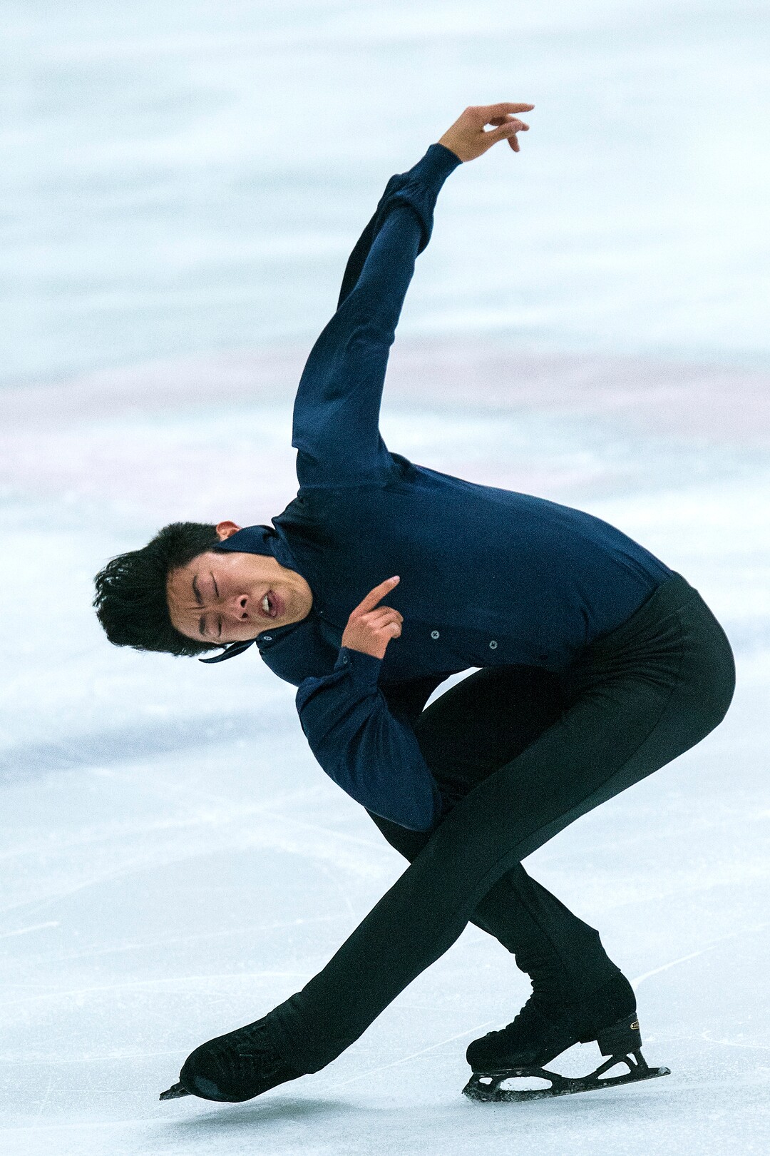 (Chris Detrick  |  The Salt Lake Tribune)   Nathan Chen competes in the Men's Free Skate during the U.S. International Figure Skating Classic at the Salt Lake City Sports Complex Friday, September 15, 2017. 