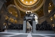 (Bethany Baker | The Salt Lake Tribune) A small-scale model of the Grand Liberty Arch is on display during a special event honoring America's 250th birthday and introducing the proposed arch at the Utah Capitol in Salt Lake City on July 6, 2026.