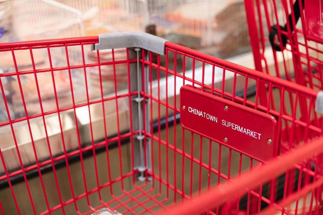 (Rachel Rydalch | The Salt Lake Tribune) Chinatown Supermarket grocery cart, Wednesday, March 2, 2022.