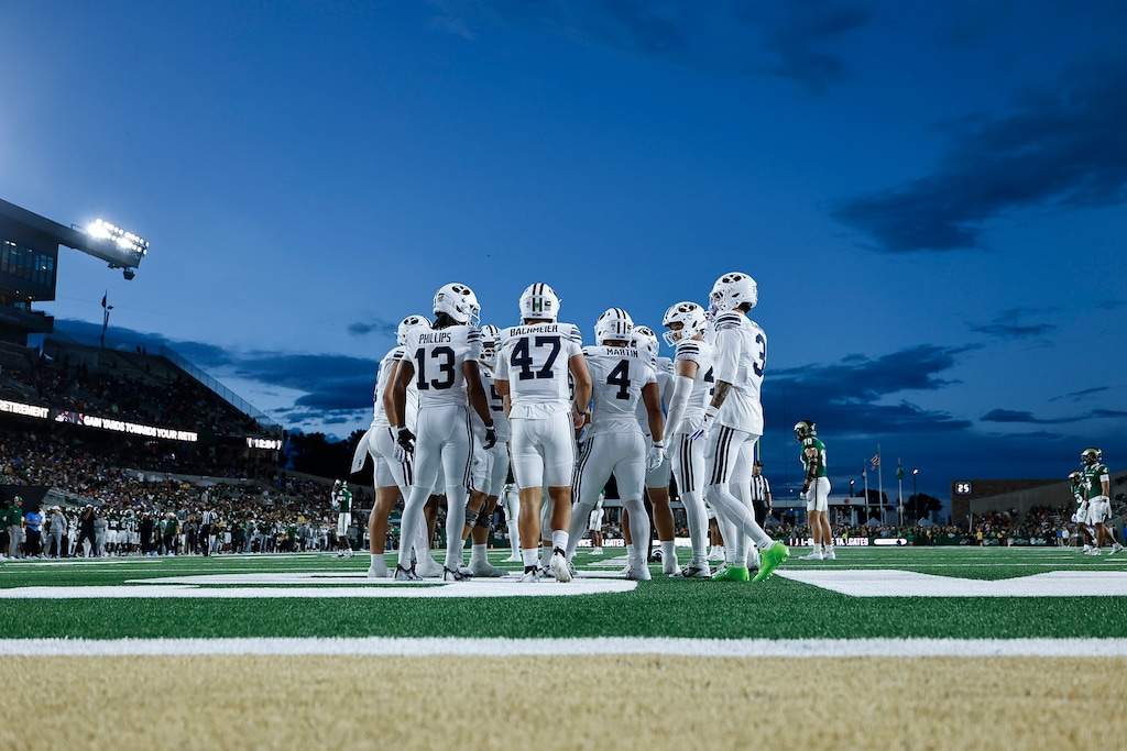 (Jon McBride | BYU) BYU plays against Colorado State on Sept. 19, 2026, in Fort Collins, Colo.