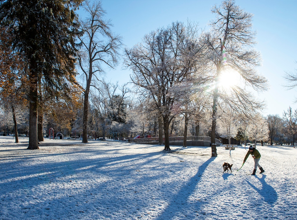 (Rick Egan | The Salt Lake Tribune) It might snow in Salt Lake City on Thanksgiving, but the forecast calls for less accumulation than the city got on Nov. 12, seen in this photo.