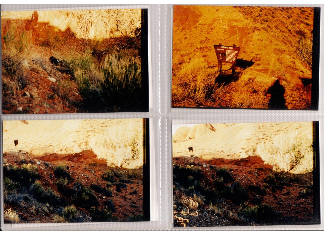 (Photo courtesy of the Utah Department of Public Safety) These are four pictures taken at the crime scene where a woman's body was found in Utah in 1998. She has not been identified since then, and police are asking for the public's help.