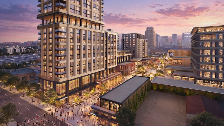 (Smith Entertainment Group) Renderings of SEG's sports and entertainment district.