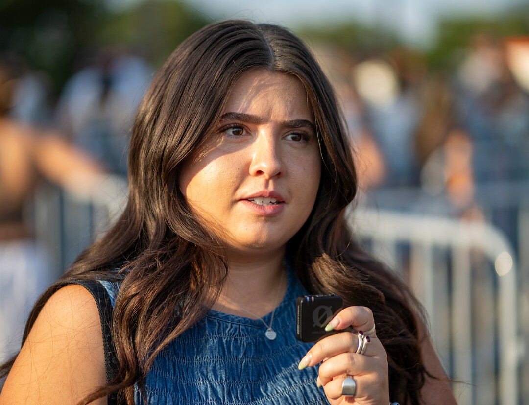 (Rick Egan | The Salt Lake Tribune) Payton McGuire, before the Noah Kahn concert on Tuesday, Aug. 25, 2026.