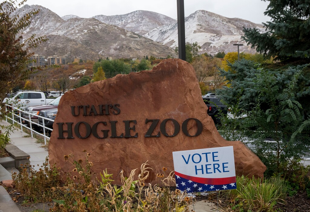 (Rick Egan | The Salt Lake Tribune) The Hogle Zoo, an Election Day voting center, on Tuesday, Nov. 5, 2024.