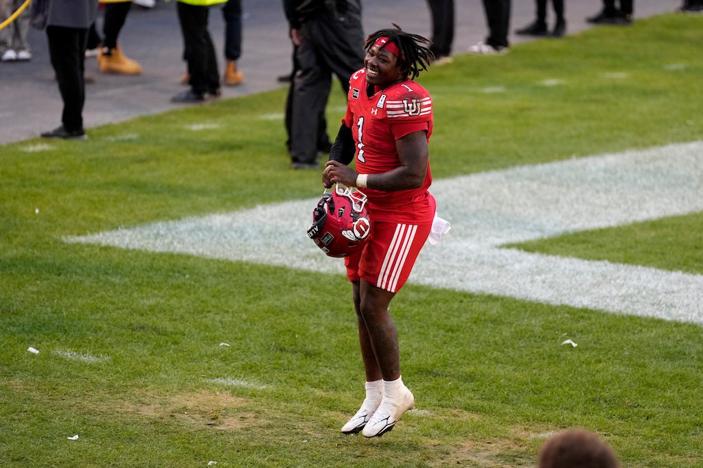 (Charlie Neibergall | AP Photo) Utah running back Wayshawn Parker runs off the field after an NCAA college football game against Iowa State, Saturday, Sept. 26, 2026, in Ames, Iowa.