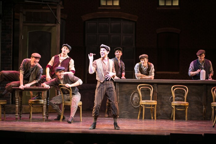 (Courtesy Pioneer Theatre Company) The cast of Pioneer Theatre Company's production of "Newsies," running Dec. 1-20 in Salt Lake City.