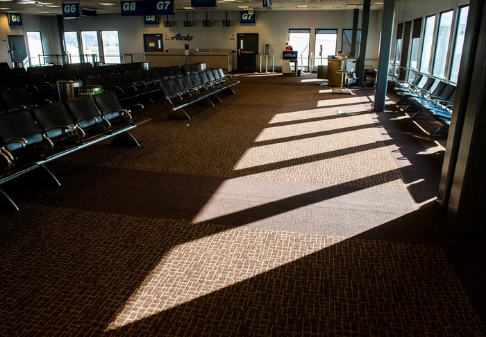 (Rick Egan | The Salt Lake Tribune)  The old Terminal 1 at the Salt Lake International Airport sits vacant, as it is prepared for demolition, to make way for the expansion of the new terminals, on Tuesday, Nov. 24, 2020.
