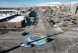 (Francisco Kjolseth  | The Salt Lake Tribune) A painted roundabout at the corner of 500 W. 700 South in Salt Lake City is pictured on Wednesday, March 19, 2025. The Granary District Alliance has been working with the city to make the area more pedestrian friendly, including this temporary roundabout, which they want to see become permanent.