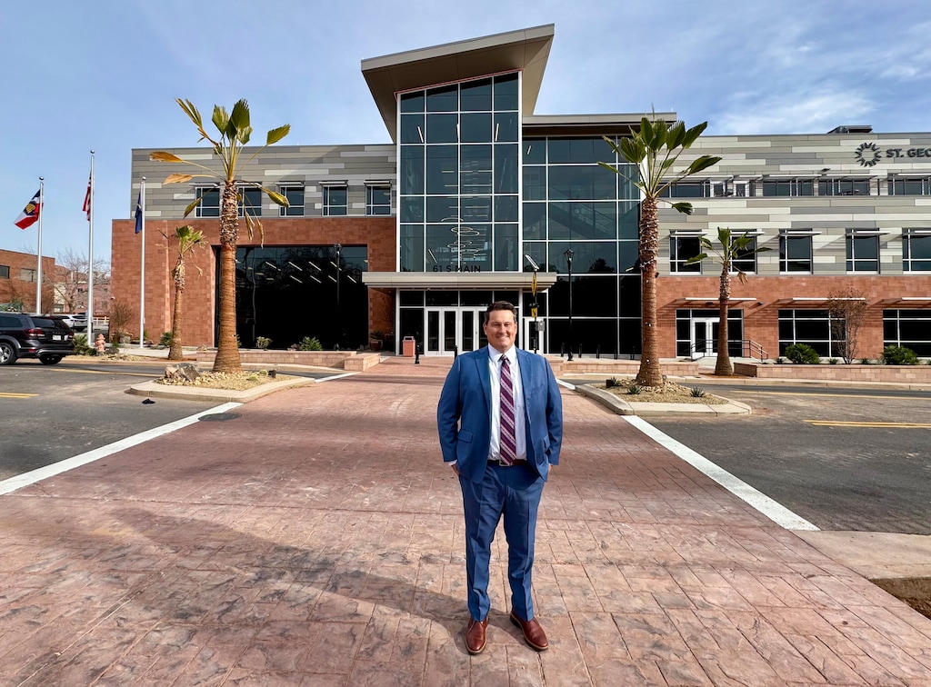 (Mark Eddington | The Salt Lake Tribune) St. George Council member and mayor-elect Jimmie Hughes at St. George City Hall, Tuesday, Dec. 30, 2025.