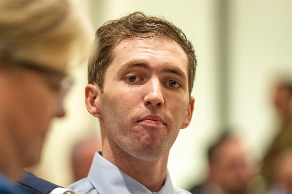 (Rick Egan | The Salt Lake Tribune) Tyler Robinson, accused in the fatal shooting of Charlie Kirk, appears during a hearing in Fourth District Court in Provo, Thursday, Dec. 11, 2025.