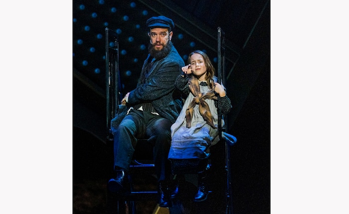 (Rick Egan | The Salt Lake Tribune) Aaron Galligan-Stierle plays Tateh and Zoe Galligan-Stierle plays the Little Girl, in "Ragtime" at the Utah Shakespeare Festival in Cedar City, on Saturday, July 3, 2021.