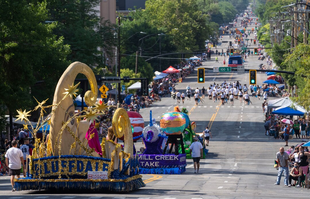 (Rick Egan | The Salt Lake Tribune) The Days of '47 Parade, goes down 300 East, in Salt Lake City, on Friday, July 23, 2021.