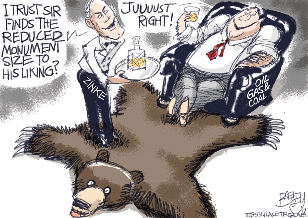 Bagley Cartoon: Honey, I Zinkied the Monuments!