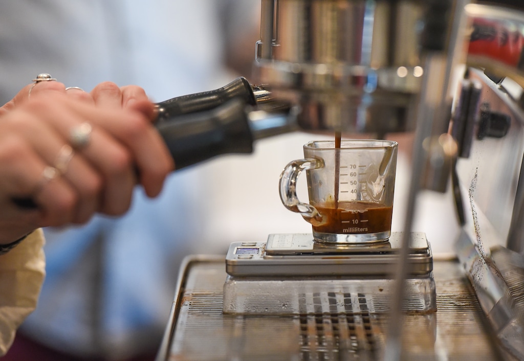 (Francisco Kjolseth  |  Salt Lake Tribune file photo) A barista prepares espresso at the Publik Coffee on 210 S. University St., across from Presidents Circle in Salt Lake City �� in the former location of Big Ed's, a longtime hangout for University of Utah students.