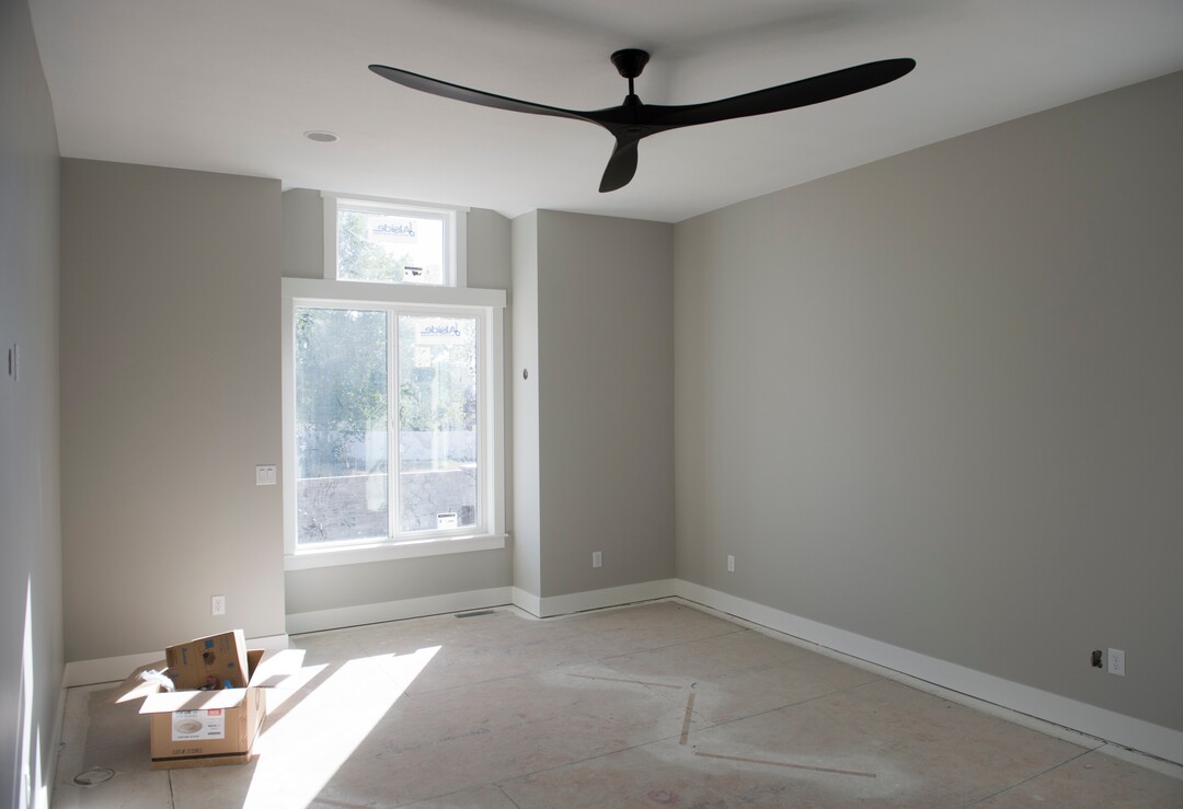(Rick Egan  |  The Salt Lake Tribune)    spacious bedroom/office in a custom home in Riverton, Monday, Sept. 24, 2018.