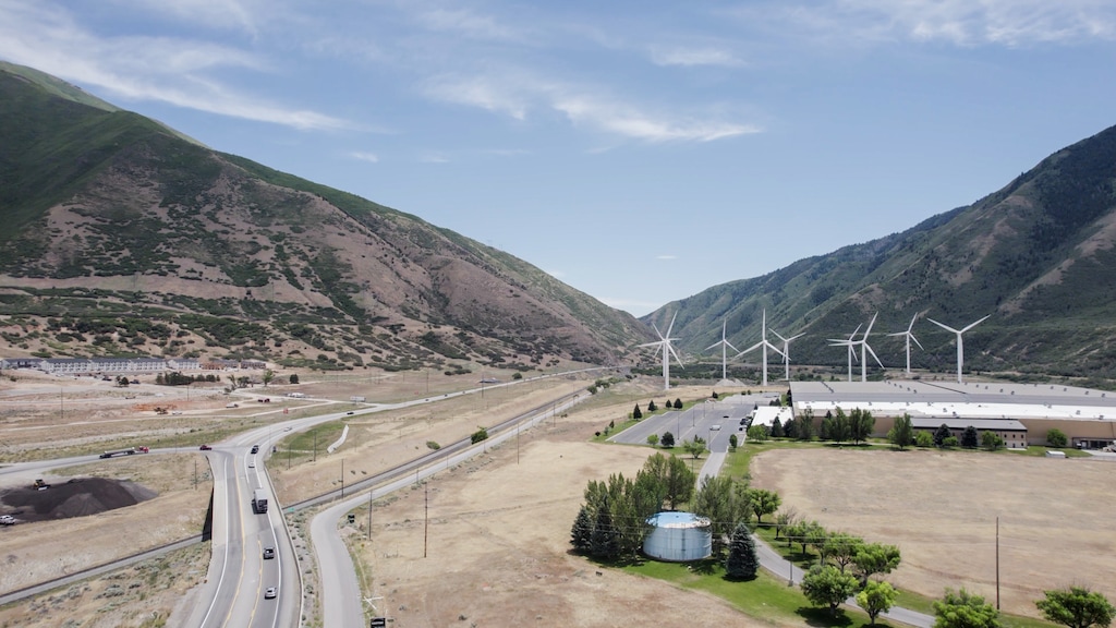 (Abigail Landwehr | The Salt Lake Tribune) The former Fingerhut warehouse at the mouth of Spanish Fork Canyon is being considered as the site of a proposed data center. Volition, a Provo-based company, wants to build its center in the million-square-foot warehouse that currently operates as a distribution center.