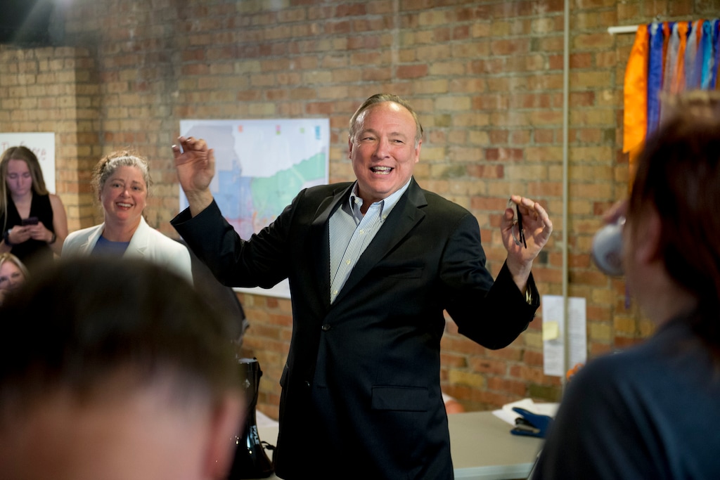(Jeremy Harmon | Tribune file photo) Jim Dabakis thanks supporters as election results start to come in during an election night party in Salt Lake City on Tuesday, August 13, 2019. Dabakis finished third, failing to advance to November's general election for the next Salt Lake City mayor.